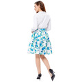 Grace Karin 10 Patterns Occident Women Vintage Retro Floral Pattern Cotton Skirt CL008925-1